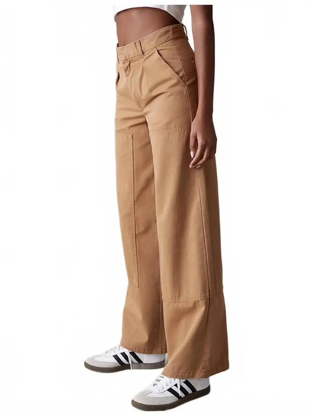 Pacsun Brown Wide Leg Trousers Pants NWT Brown Wash Size 25